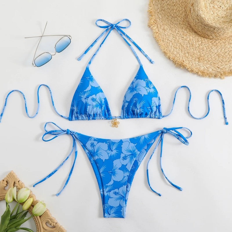 Tie-Back Triangle Bikini Cover Up