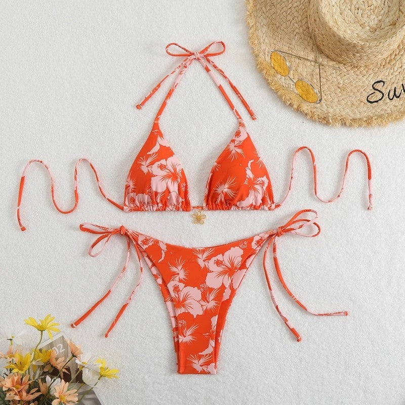 Tie-Back Triangle Bikini Cover Up