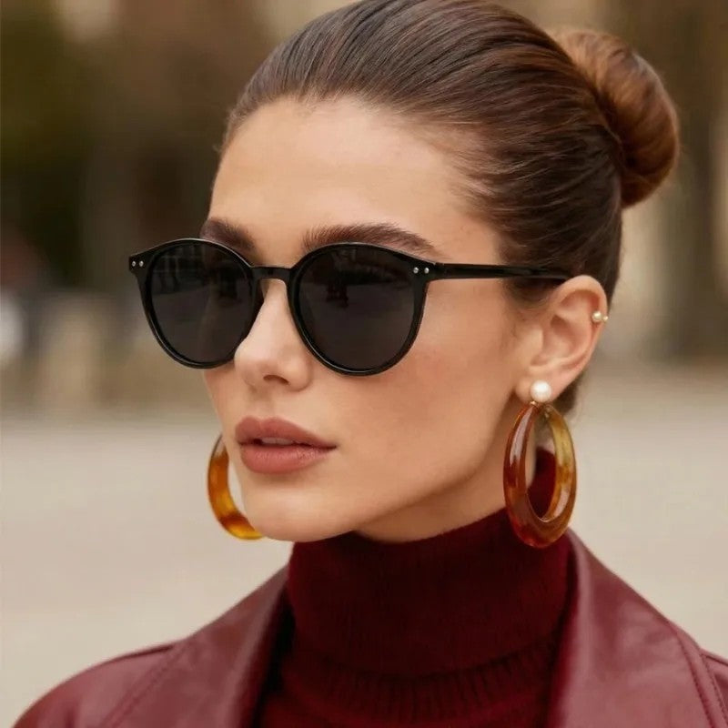 Vantari Round Polarized Elegant Sunglasses