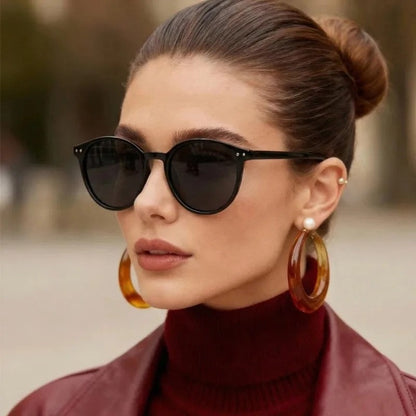Vantari Round Polarized Elegant Sunglasses