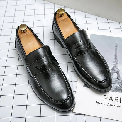 Varello Polished Penny Loafer Shoes