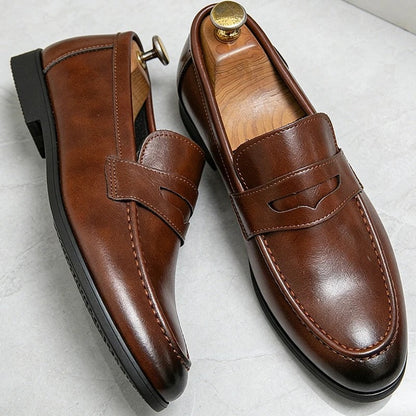 Varello Polished Penny Loafer Shoes