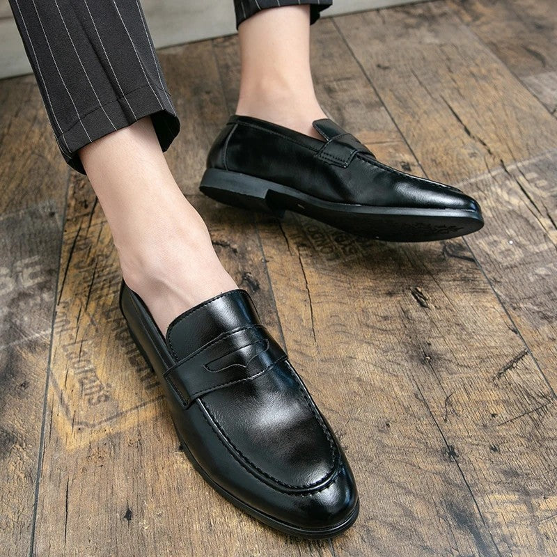 Varello Polished Penny Loafer Shoes