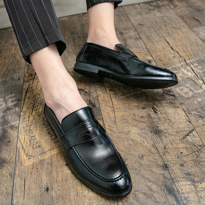 Varello Polished Penny Loafer Shoes