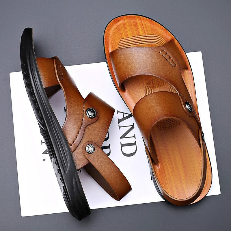 Varino Relaxed Double Strap Sandals