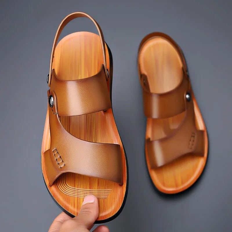 Varino Relaxed Double Strap Sandals