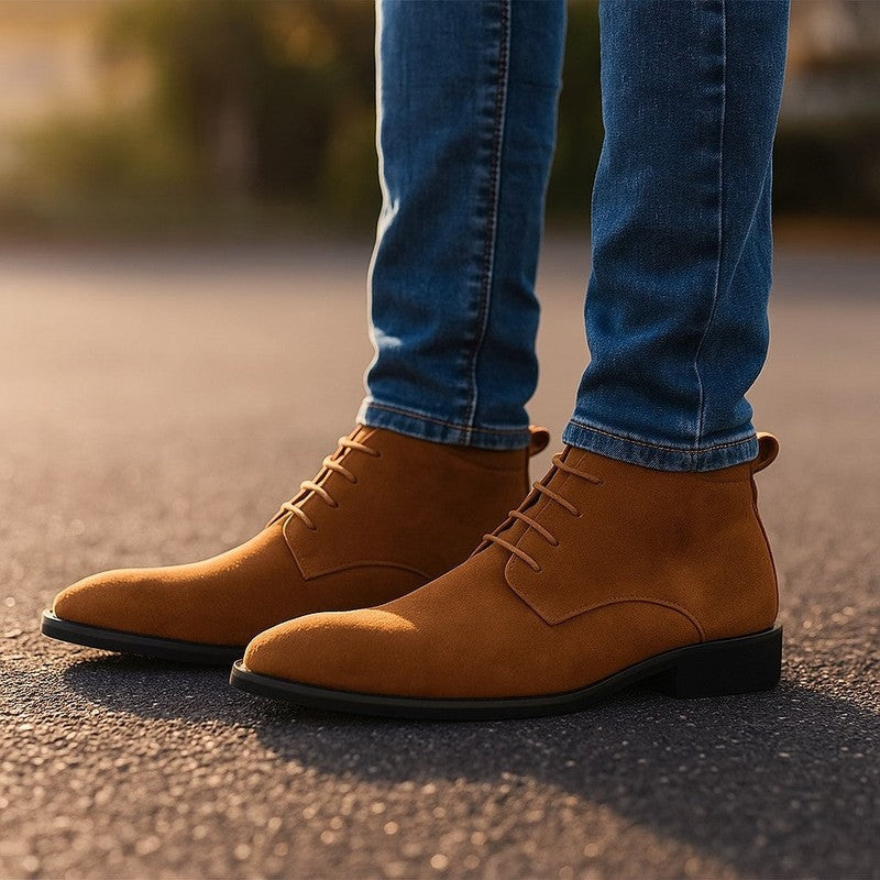 Venzio Suede Lace-Up Chukka Boots