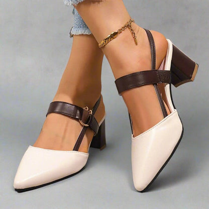 Vestra Block Heel Slingback Pumps