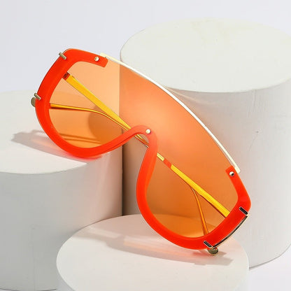 Veyro Shield Orange Gradient Sunglasses