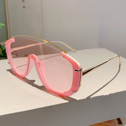 Veyro Shield Orange Gradient Sunglasses