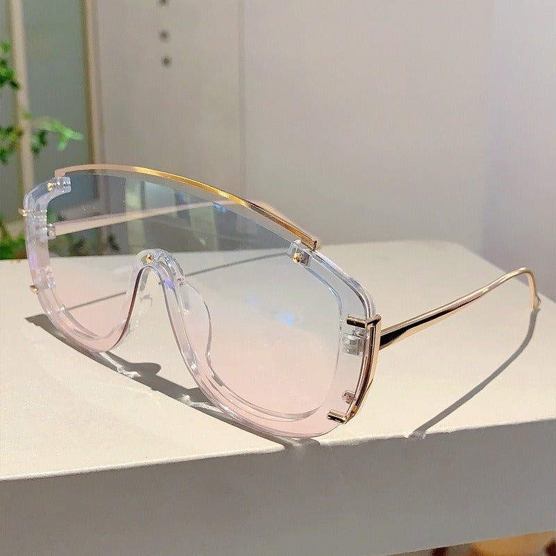 Veyro Shield Orange Gradient Sunglasses