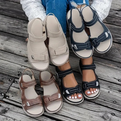 Plus Size Vionte Cushioned Platform Sport Sandals