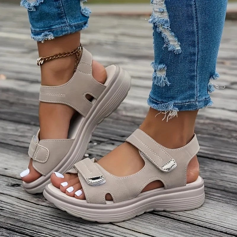 Plus Size Vionte Cushioned Platform Sport Sandals