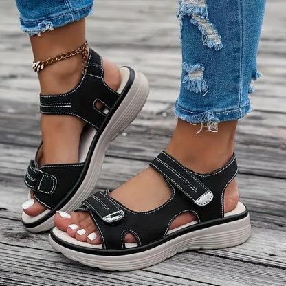 Plus Size Vionte Cushioned Platform Sport Sandals