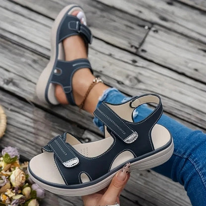 Plus Size Vionte Cushioned Platform Sport Sandals