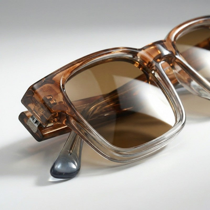 Virello Square Retro Polarized Sunglasses