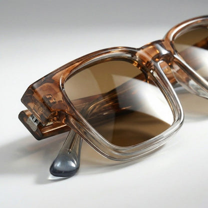 Virello Square Retro Polarized Sunglasses