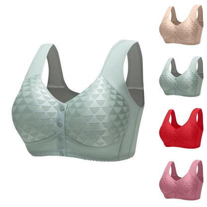 Plus Size Wireless Full Coverage Front Closure Bra