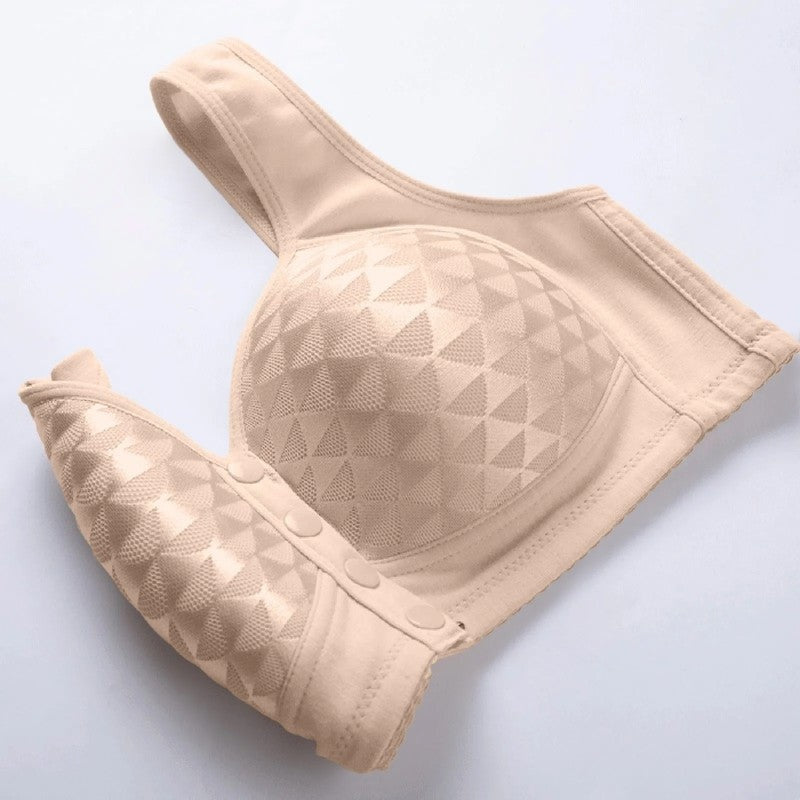 Plus Size Wireless Full Coverage Front Closure Bra